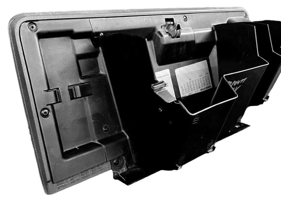 1999-2007 Chevrolet Silverado Sierra Dash Glove Box Storage Compartment Door Dark Gray - Image 4