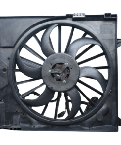 Alternative view of 2004-2009 Jaguar XJ8 VDP X350 Engine Radiator Cooling Fan Motor Shroud Assembly OEM