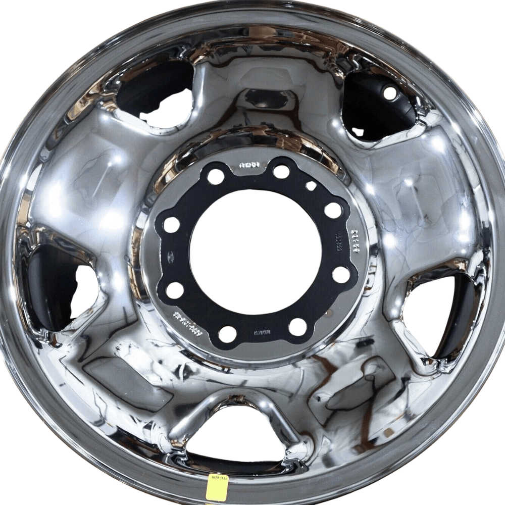 2005-2009 SD F250 F350 Set Of 4 17" WHEEL RIMS CHROME SKIN STEEL 17x7.5 OEM - Image 7