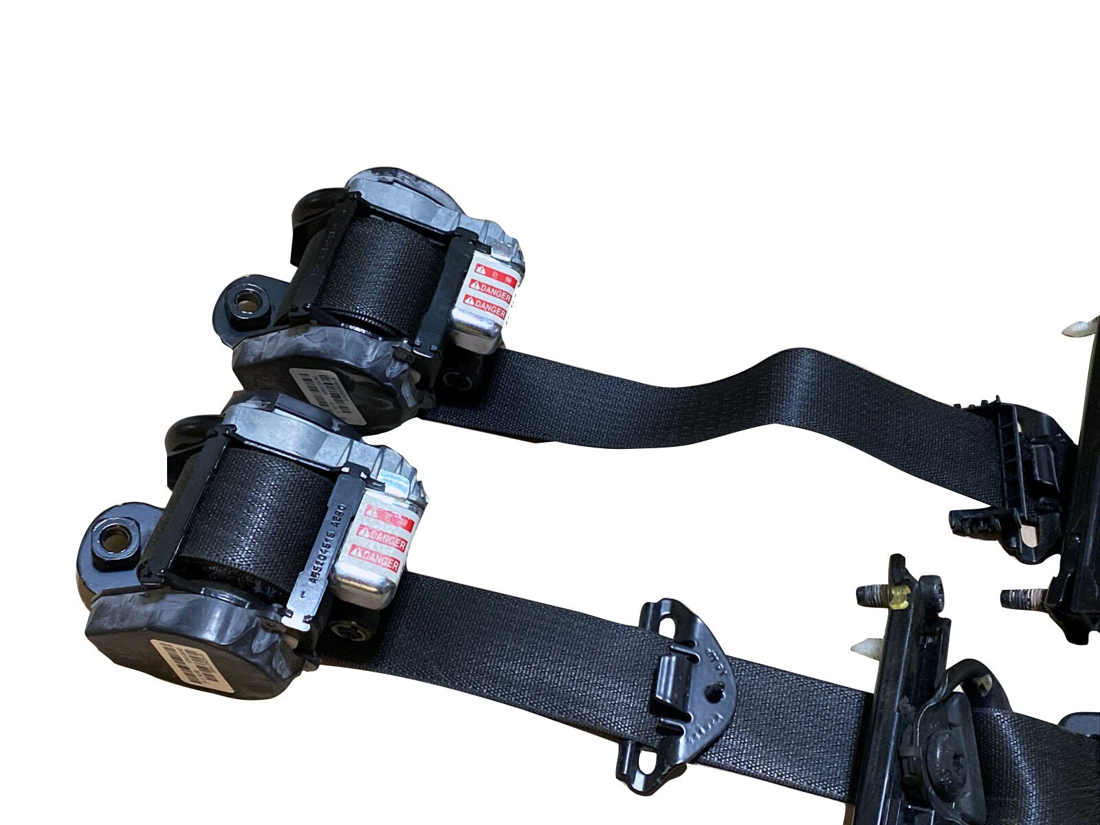 2011-2015 Chevrolet Cruze Front Left and Right Seat Belt Retractor Black Set Pair - Image 3