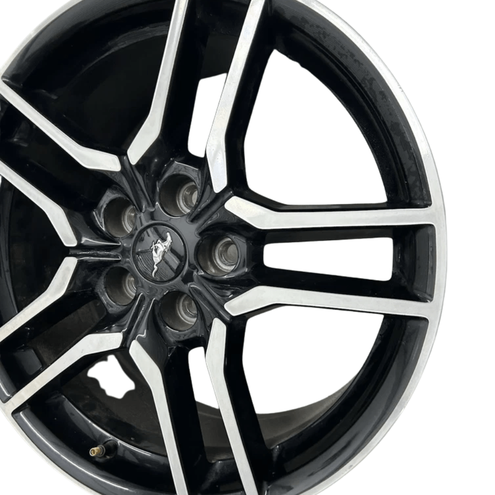 2018-2023 Ford Mustang 18" Wheel Rim Machined Black OEM 10157 JR3Z1007A - Image 4