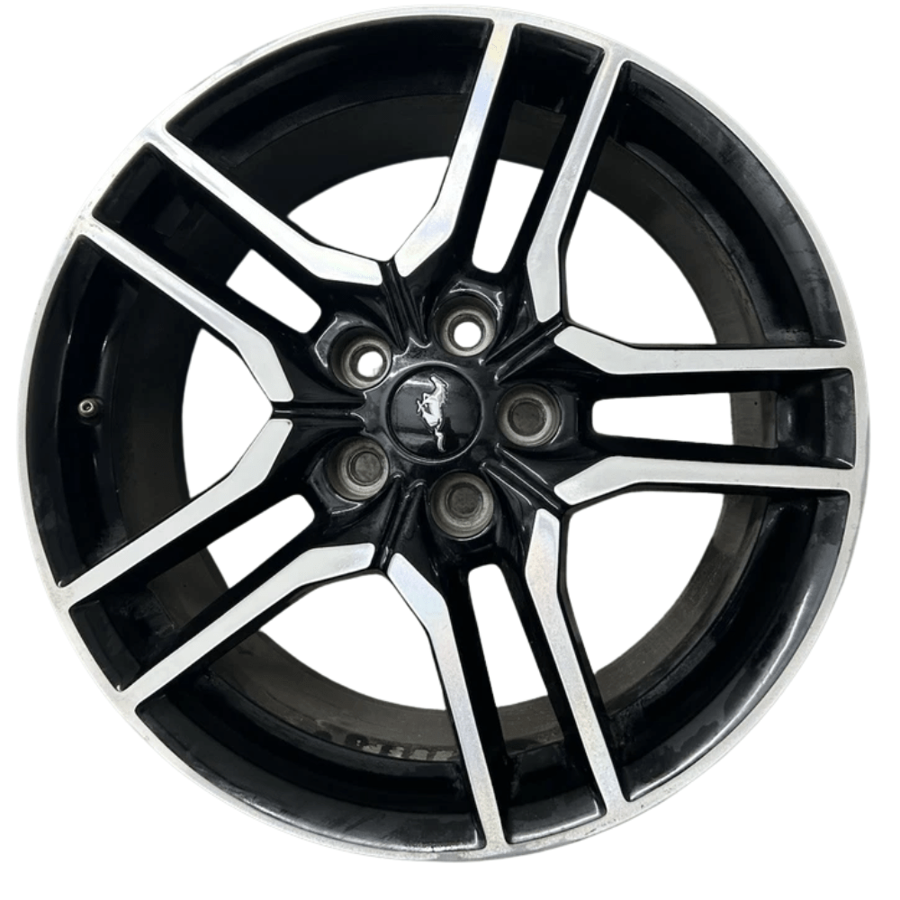 2018-2023 Ford Mustang 18" Wheel Rim Machined Black OEM 10157 JR3Z1007A - Image 5
