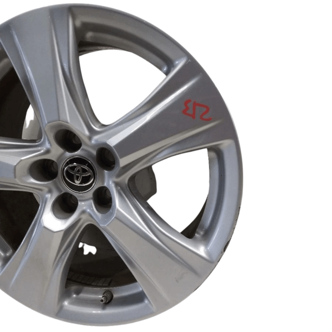 2021 TOYOTA HIGHLANDER WHEEL 18x8 (alloy, 5 spoke), painted (silver) - Image 2