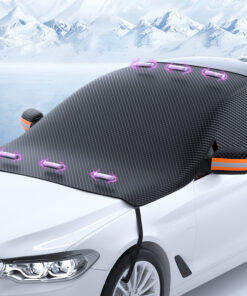 Magnetic Windshield Snow Cover - Frost & Ice Guard with Mirror Covers, Fits Most Cars & SUVs