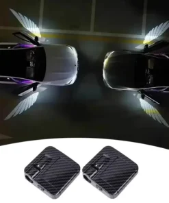 Wireless Angel Wings Car Door Welcome Lights (4 Pack) - Universal LED Puddle Projector 2