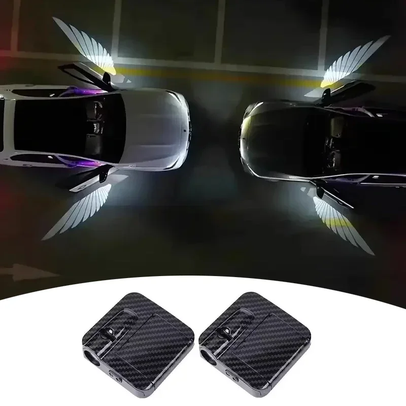 Wireless Angel Wings Car Door Welcome Lights (4 Pack) - Universal LED Puddle Projector 2