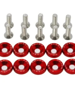 10 PCS M6 Car Modified Fasteners Fender Washer Bumper Engine Concave Screws Fender Washer License Plate Bolts Car Styling Gasket 2
