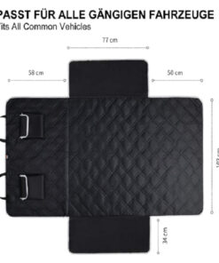 Alternative view of Waterproof Dog Cargo Liner for SUV Trunk - Quilted Pet Trunk Mat with Side Walls & Bumper Flap