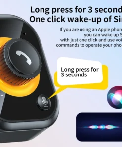Car Bluetooth 5.4 Speaker Car Phone HandsFree Wireless Bluetooth Speaker Kit with Visor Clip Support Siri Google Voice Assistant 5