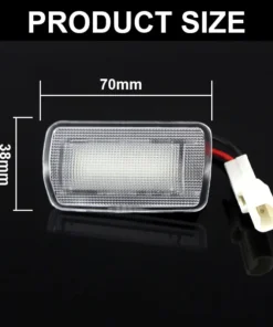 2X Car LED Door Courtesy Light for Toyota Camry Sienna Avalon Tundra Venza Highlander/Sequoia 4Runner Mirai Prius V Plug-IN 86 4