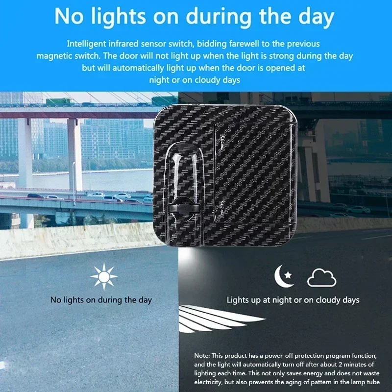 Wireless Angel Wings Car Door Welcome Lights (4 Pack) - Universal LED Puddle Projector 4
