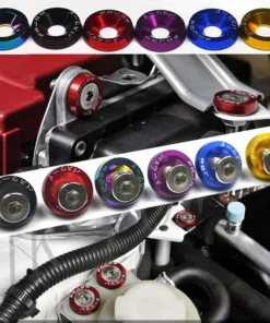 10 PCS M6 Car Modified Fasteners Fender Washer Bumper Engine Concave Screws Fender Washer License Plate Bolts Car Styling Gasket 5
