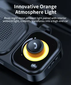 Car Bluetooth 5.4 Speaker Car Phone HandsFree Wireless Bluetooth Speaker Kit with Visor Clip Support Siri Google Voice Assistant 6