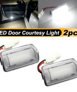 2X Car LED Door Courtesy Light for Toyota Camry Sienna Avalon Tundra Venza Highlander/Sequoia 4Runner Mirai Prius V Plug-IN 86 1
