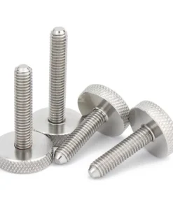 5-10pcs M3 M4 M5 M6 M8 GB835 304 A2-70 Stainless Steel Knurl Flat Head Hand Tighten Curtain Wall Glass Thumb Screw Bolt DIN653 6