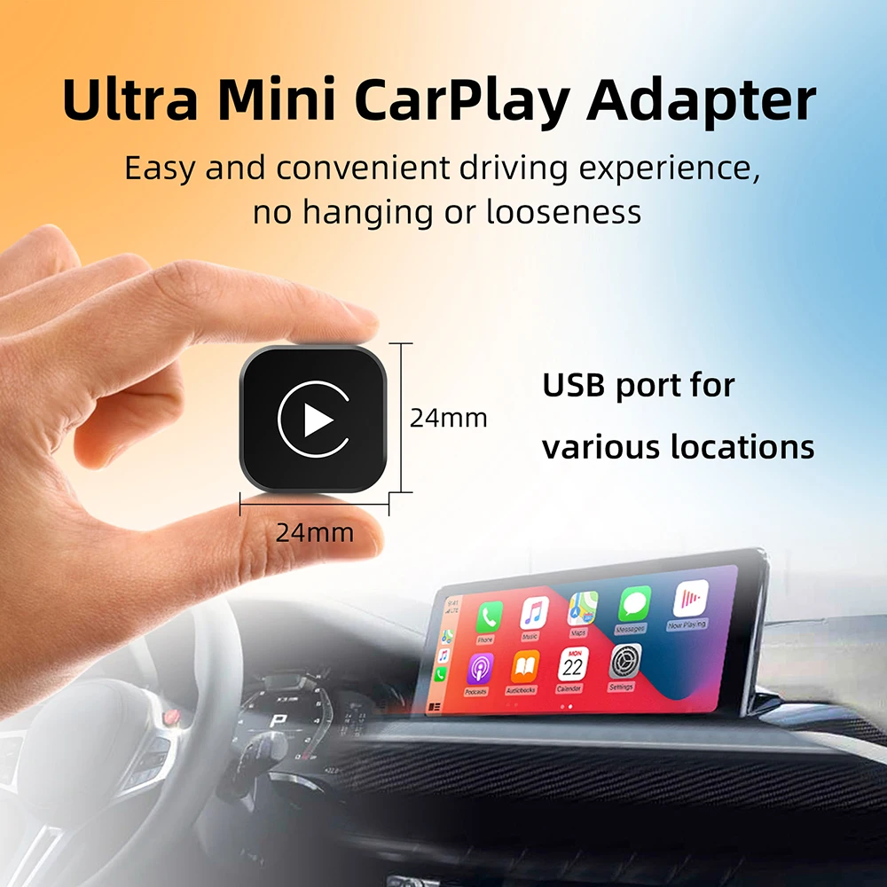 2in1 Wireless CarPlay Dongle Wireless Android Auto Adapter AI Smart Box Car Intelligent Systems For Car With Wired CarPlay 3