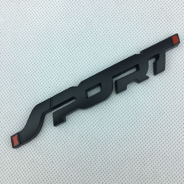 SPORT 3D Metal Car Emblem Badge - Black or Chrome, Self-Adhesive - Image 4