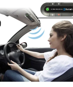 Wireless Handsfree Bluetooth Speaker Car Kit, Universal Hands-free Speakerphone MP3 Music Player Auto Audio Receiver Adapter 3