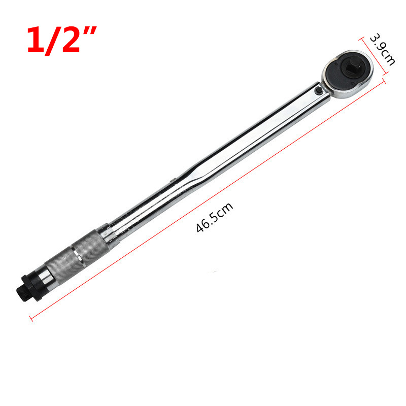 Click Torque Wrench with Case - 1/4", 3/8" or 1/2" Drive, Adjustable Ratchet Head - Image 4