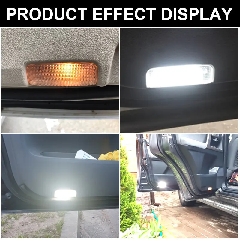 2X Car LED Door Courtesy Light for Toyota Camry Sienna Avalon Tundra Venza Highlander/Sequoia 4Runner Mirai Prius V Plug-IN 86 5
