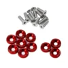 10 PCS M6 Car Modified Fasteners Fender Washer Bumper Engine Concave Screws Fender Washer License Plate Bolts Car Styling Gasket 1