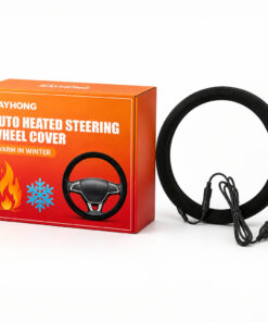 Rayhong 12V Heated Steering Wheel Cover - Universal Winter Hand Warmer for Car