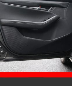 Door Anti-Kick Protector Pads for Mazda CX-30 & Mazda 3 (2020+) - Leather-Look Interior Door Guards
