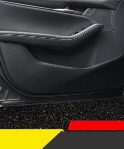 Alternative view of Door Anti-Kick Protector Pads for Mazda CX-30 & Mazda 3 (2020+) - Leather-Look Interior Door Guards