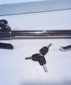 Steering Wheel Lock – Adjustable Wheel-to-Pedal Anti-Theft Bar with 3 Keys, Universal Fit