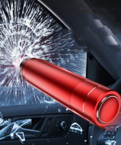 Car Window Breaker Emergency Escape Tool - Tungsten Steel Tip, Aluminum Body with Mount