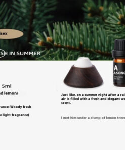 Alternative view of Wooden Volcano Car Diffuser with Essential Oil - Dashboard Air Freshener